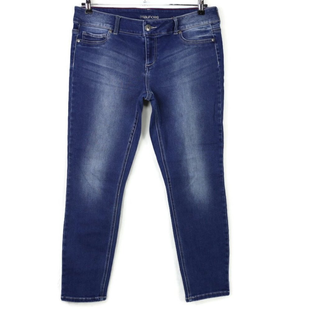 Maurices Skinny Jegging Jeans Size XL Short x 29‎ Stretch Soft Distressed